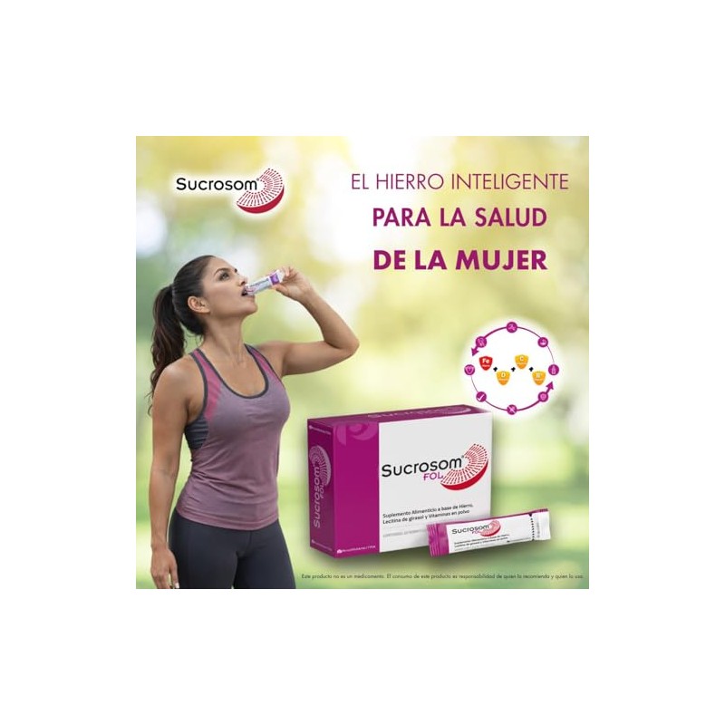 Fol Hierro Sucrosomial Ácido Fólico Vitaminas Suplemento Alimenticio Mujer Sobres