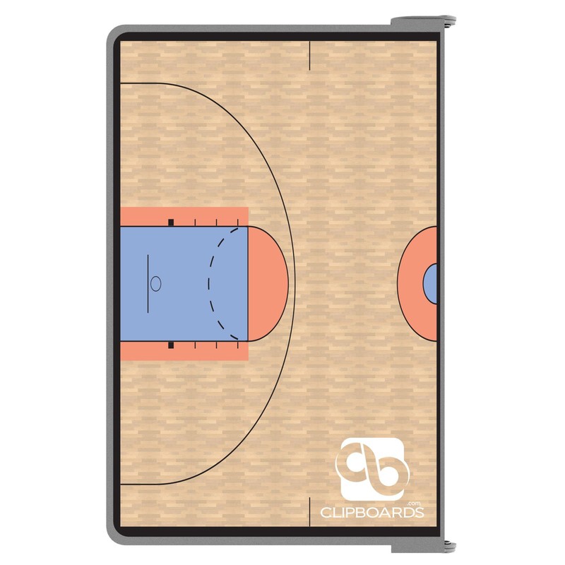Sports Silver Basketball ISO Clipboard