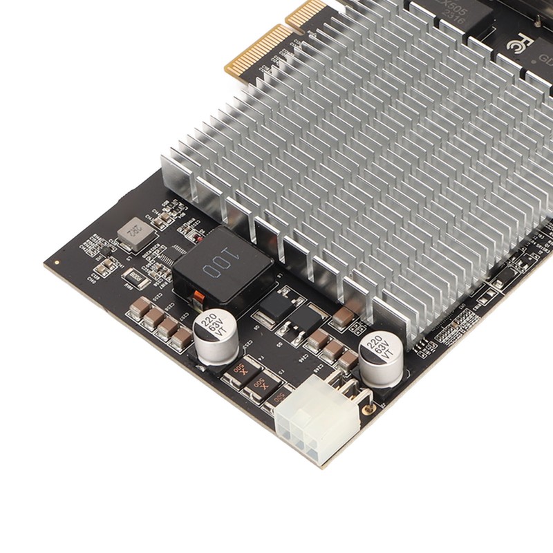 PoE Network Card 4 RJ45 Ports PCIe Slot 2.5G 30W