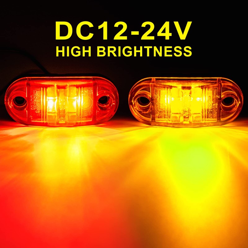 PSDRIQQ LED Trailer Lights Kit Front Rear Side Marker Clearance