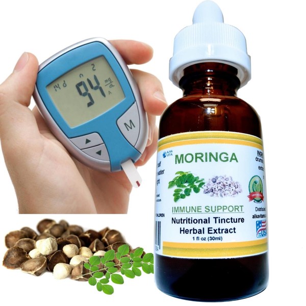 Moringa Oleifera Blood Sugar Control Blood Pressure Remedy Herb Drops ALKAVITA