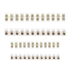 6 Pack Clear Electrical Terminal Blocks，Wire Connectors for Secure and Reliable Electric Wire Connections