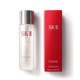 SK-II Loción transparente de tratamiento facial – Tónico facial hidratante con AHAs para exfoliar y mejorar visiblemente la textura – Tónico facial suave hecho con ácido salicílico y láctico para un tono de piel más uniforme (5.4 onzas)