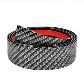 NAJIESUN 35.4" x 3" Car Rear Bumper Protector Strip - Universal Flexible Rubber Anti-Scratch Guard for Cars, SUVs, Trucks - Heat & Cold Resistant with Non-Slip Design for Loading Protection