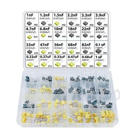 Kit de 240 unidades de condensadores de caja de película, condensador de caja de poliéster 1NF-1UF, 24 valores MKT PET 63V-100V