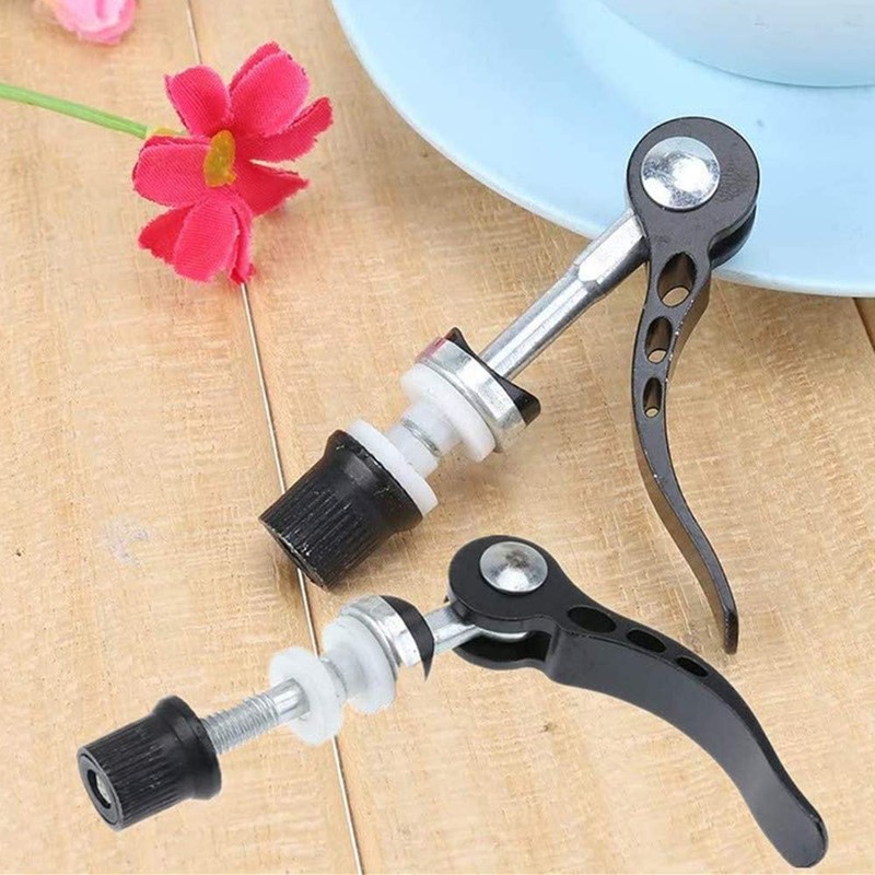LSHEQYI Seatpost Clamp,2 Pcs Aluminum Alloy Bicycle Quick Release Seat