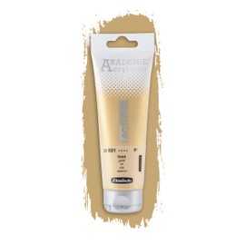 Schmincke - Akademie Acrylic Colour, Gold in 120 ml Tube, 23801012, Fine Artist Acrylic Paint, Brilliant, Highly Lightfast and Cadmium-Free, for Acrylic Painting, Mixed Media