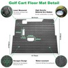 EZGO TXT Golf Cart Floor Mat, Upgraded Full Coverage Liner