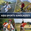 DEAFRAIN Kids Polarized Sports Sunglasses for Boys Girls Unbreakable Flexible