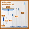 Topmart Carpet Rake with 60" Long Adjustable Handle
