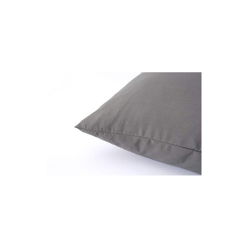 Lanest Housing Pillow Cases Queen, 2 Pack Dark Gray Microfiber