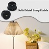 MARRTEUM 1/2 Inch Tall Lamp Finial Tapped 1/4-27 Knob Lamp