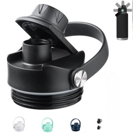 Lid for Yeti Rambler 18 26 36 64 oz, Cap with Flexible Handle, Replacement Chug Lids for Yeti 18oz 26oz 36oz 64oz Rambler Water Bottle Top