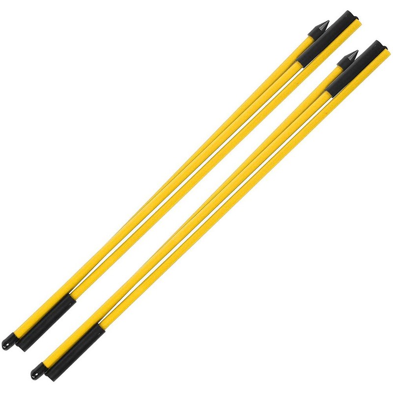 2 Pcs 3 Fold Golf Direction Indicator Stick Portable Correcter