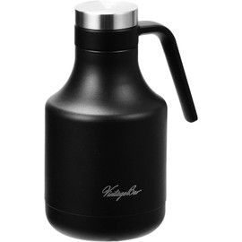 Pearl Metal HB-5474 Tabletop Pot, Table Pot, 3.2 gal (1.2 L), Stainless Steel, Hot or Cold Retention, Black, Vintage Bar