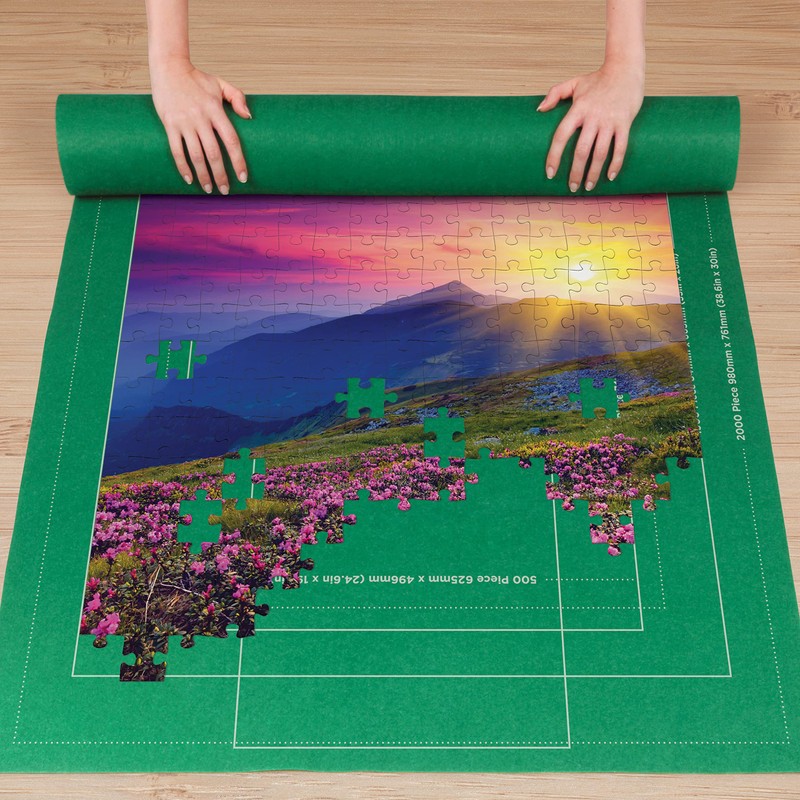 Felt Mat Jigsaw Roll-Preserve Jigsaw Progress - Store Jigsaws Compactly