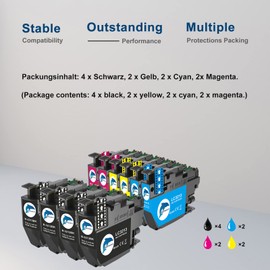 GoToners LC3213 Printer Cartridges Compatible with Brother LC3213 LC-3213 LC3211 Cartridges for DCP-J572DW DCP-J772DW DCP-J774DW MFC-J497DW MFC-J491DW MFC-J890DW MFC-J895DW (Pack of 10)