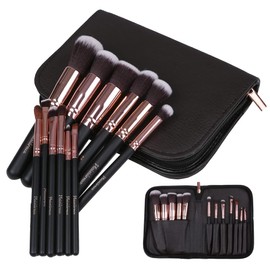 Makeup Advisor Recommendation: Makeup Brushes, 12 Pieces, Case, Makeup Brush Set, Makeup Pouch, Foundation Brush, Makeup Set, Present, Presents