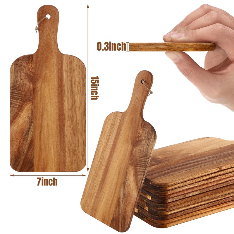 12 Packs Cutting Board Set Plain Chopping Board with Handles