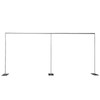 MARTEXBUY 10x20ft Backdrop Stand Pipe Kit, Heavy Duty Adjustable Curtain