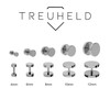 Treuheld Fake Plug – Titanium Stud Earrings for Screwing –