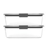 Rubbermaid Brilliance BPA-Free Food Storage Containers with Lids, Airtight Clear