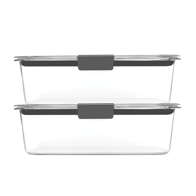 Rubbermaid Brilliance BPA-Free Food Storage Containers with Lids, Airtight Clear