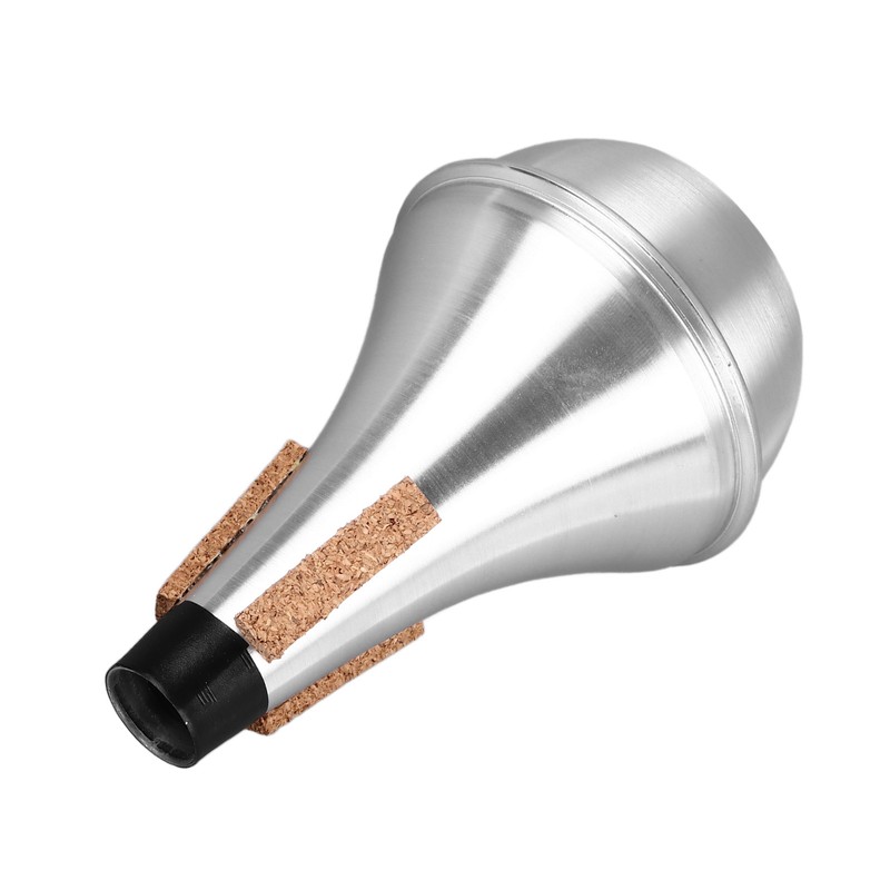 Trumpet Practice Mute Lightweight Aluminum Alloy Soft Cork Noise Reduction