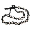 Aloha Passion Hawaiian Style Kukui Nut Lei, Hand Painted White