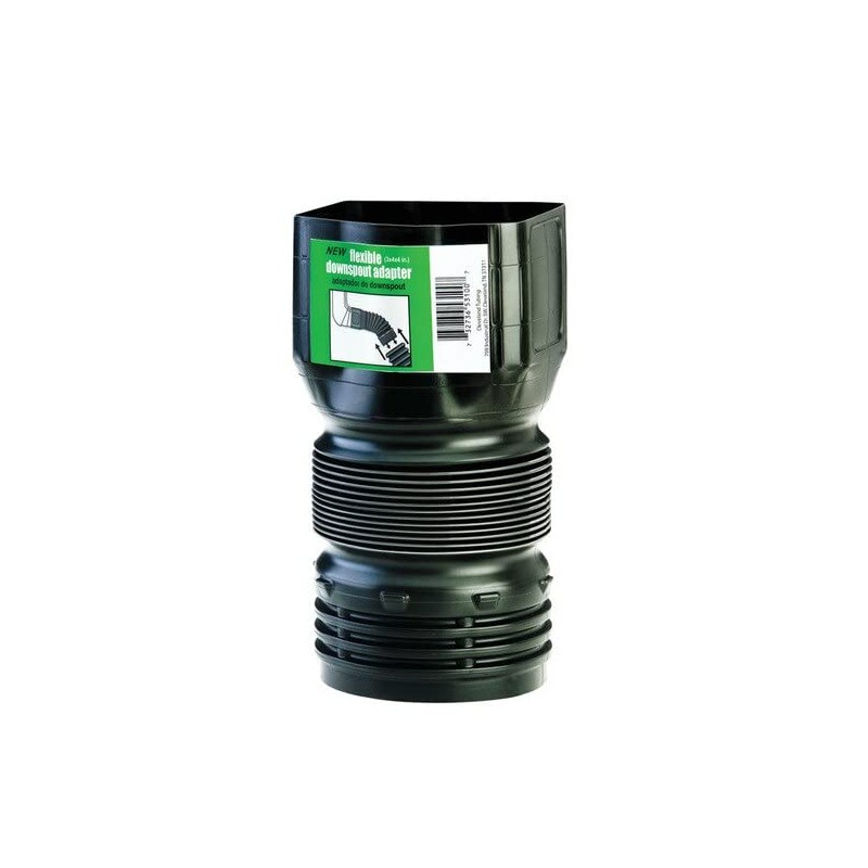 Flex-Drain ADP53102 Downspout Adaptor, Landscaping Drain Pipe Adapter 3 by
