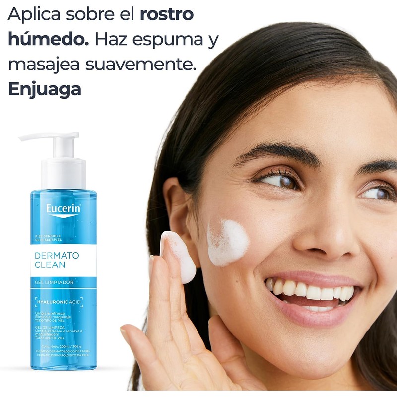 Eucerin Dermatoclean Gel Limpiador Facial 200Ml