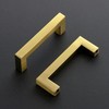 Ravinte 10 Pack Gold Cabinet Pulls 3-1/2 Inch Brushed Brass