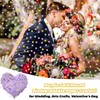 10000Pcs Purple & Gold Biodegradable Confetti, 1cm Round Wedding Confetti