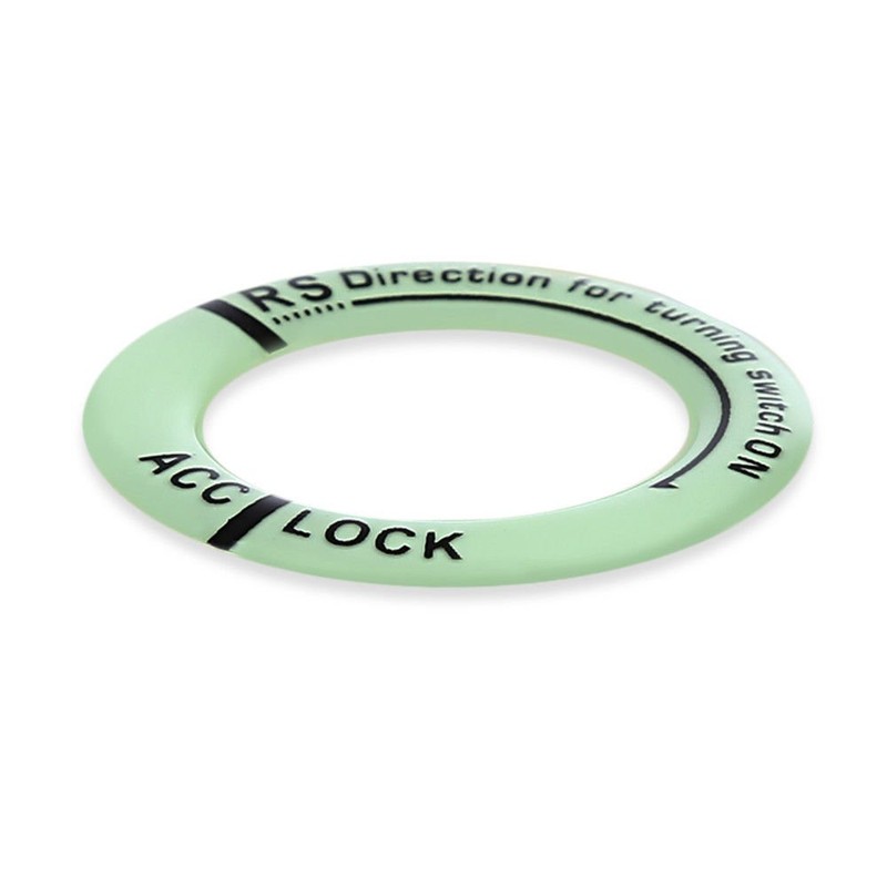 Car Ignition Switch Cover Luminous Key Ring Hole Cover Sticker