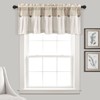 Lush Decor Linen Button Farmhouse Valance, 52" W x 18"