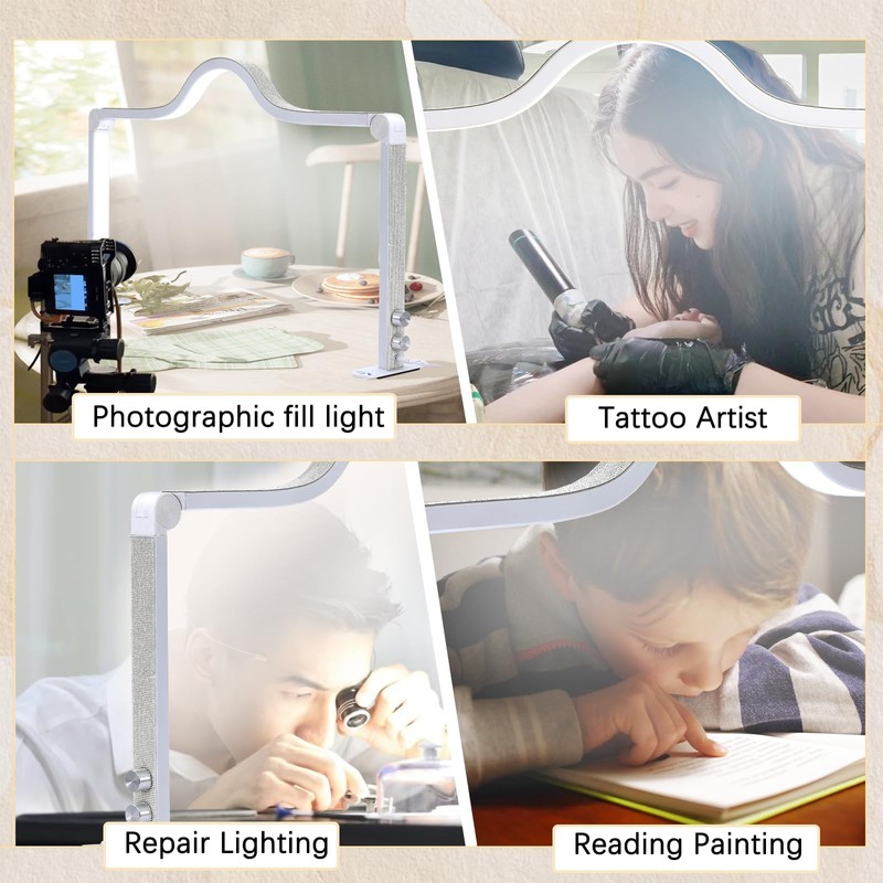 KEDAO Nail Light for Desk Half Moon Light for Nail
