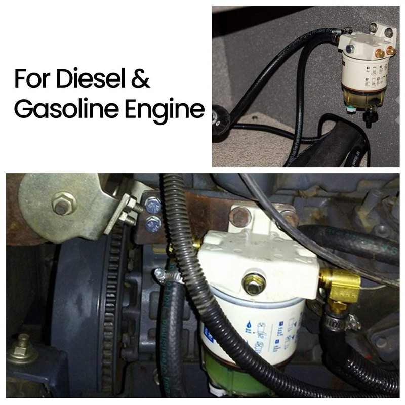 R12T Fuel Filter/Water Separator Replacement Spin-on Filter and Water Collection