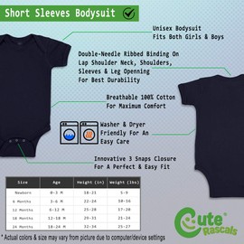 Custom Baby Bodysuit Lil' Sasquatch Funny Cotton Boy & Girl Baby Clothes Navy Design Only 12 Months