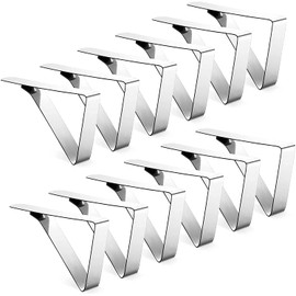 Baoswi 12 Pack Tablecloth Clips - Heavy Duty Picnic Table Clips, Stainless Steel Table Cloth Cover Clamps, Table Cloth Holders Ideal for Restaurant Picnics Marquees Weddings Graduation Party