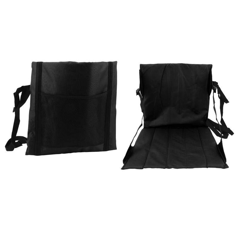 Foldable Seat Cushion Backrest Beach Chair Mat Single Person Portable