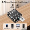 ZK-502L Bluetooth Amplifier Board,50W+50W 2.0 Channel Amp Board with Volume