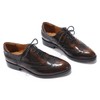 Mona flying Women's Leather Perforated Lace-up Oxfords Brogue Wingtip Shoes