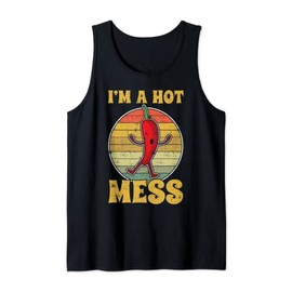 Retro Vintage Mess Hot Chili Spicy Lover Cute Pepper Tank Top
