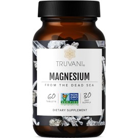 Truvani Magnesium 400mg Oxide Tablets | 60 Tablets | Supports Calm and Sleep, Healthy Bones, Muscle Health, Digestive Health | Non-GMO, Vegan Pills