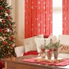 MikiUp Christmas Snowflakes Sheer Curtains, Silver Foil Printed Semi Sheer