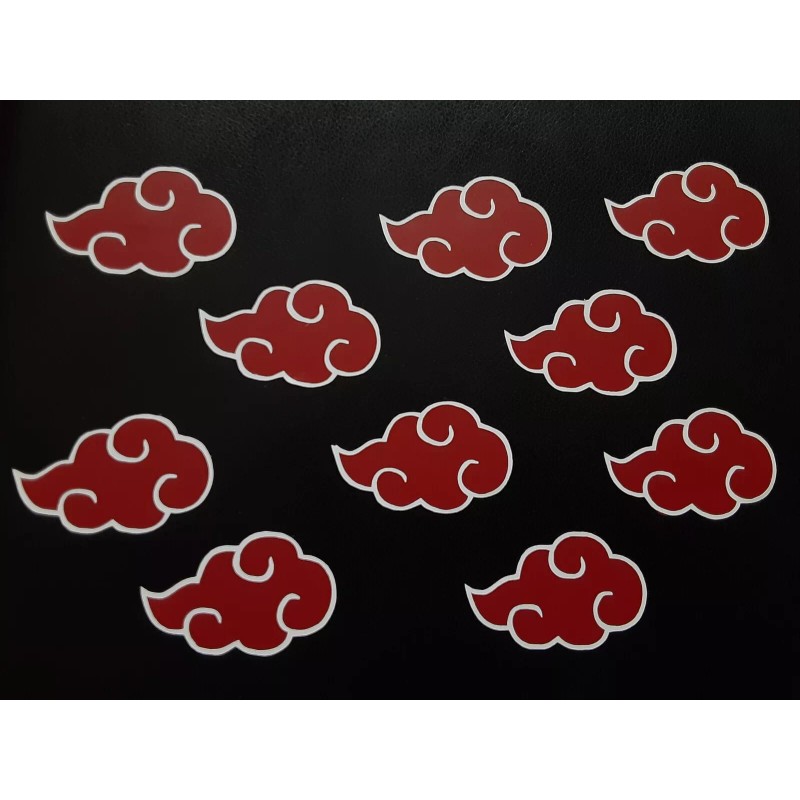 10 Pack Akatsuki Symbol Naruto Sticker Vinyl Decal Windows Waterproof!