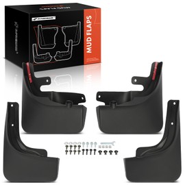 A-Premium Set of 4PCS Mud Flaps Splash Guards Mudguards Mudflaps with Hardware Kits Compatible with Rivian R1T 2022 2023 2024, Not fit Rivian R1S, Front & Rear (Driver and Passenger Side)