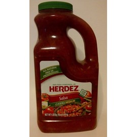 Salsa Casera Medium Herdez - Free of Preservatives 4.38lb (70oz Single Bottle)