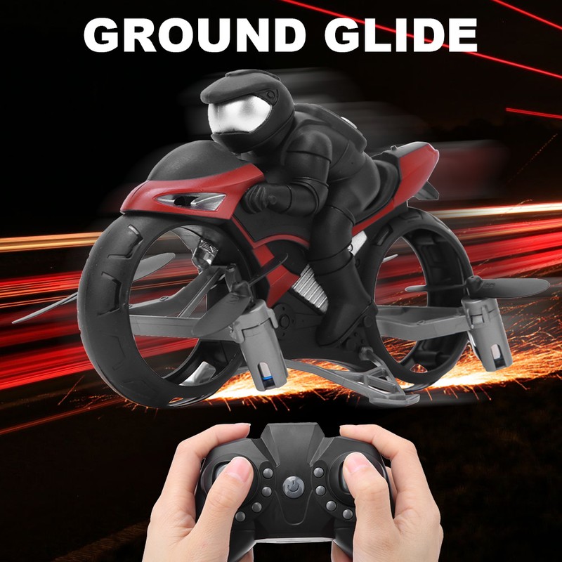 Stunt Motorcycle Toys 2 In 1 Land Air Fly Motorcycle