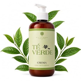 Mil Flores — Crema Hidratante Premium Manos y Cuerpo 500 ml TÉ VERDE | Ritual de Aromaterapia | Aceites Esenciales | Piel Suave y Luminosa